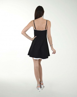 VESTIDO CA  BARBIE LISO COMBINADO