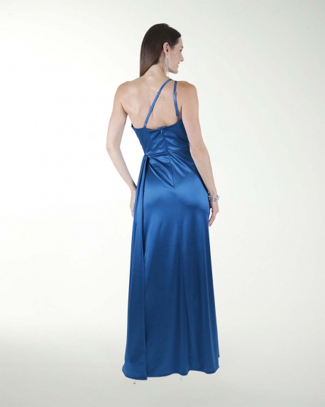 VESTIDO CL WARP DE UN HOMBRO DRAPEADO