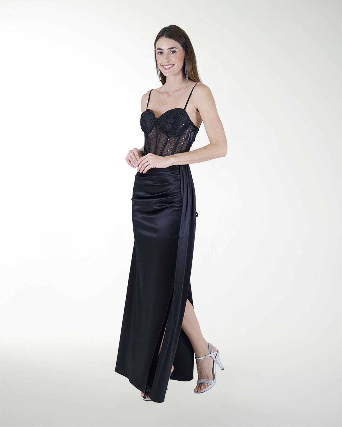 VESTIDO CL WARP TIPO CORSET COMBINADO